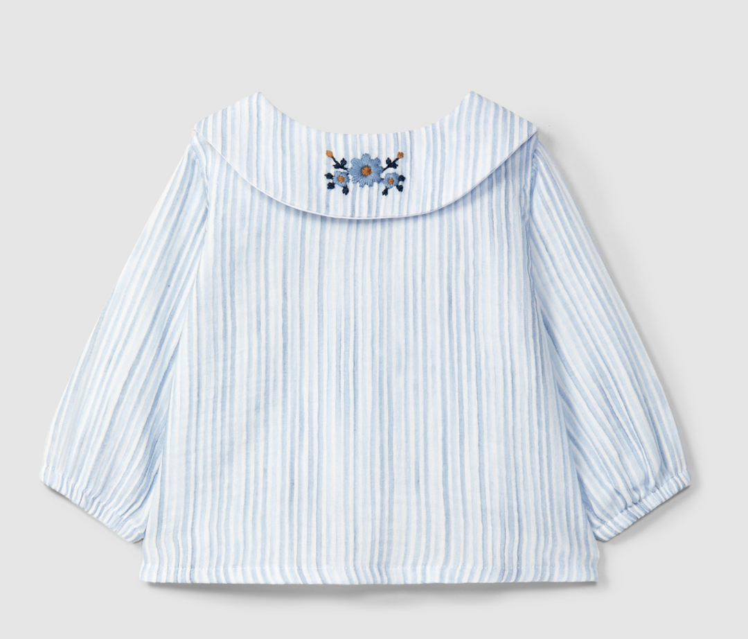 Blue Flower Blouse