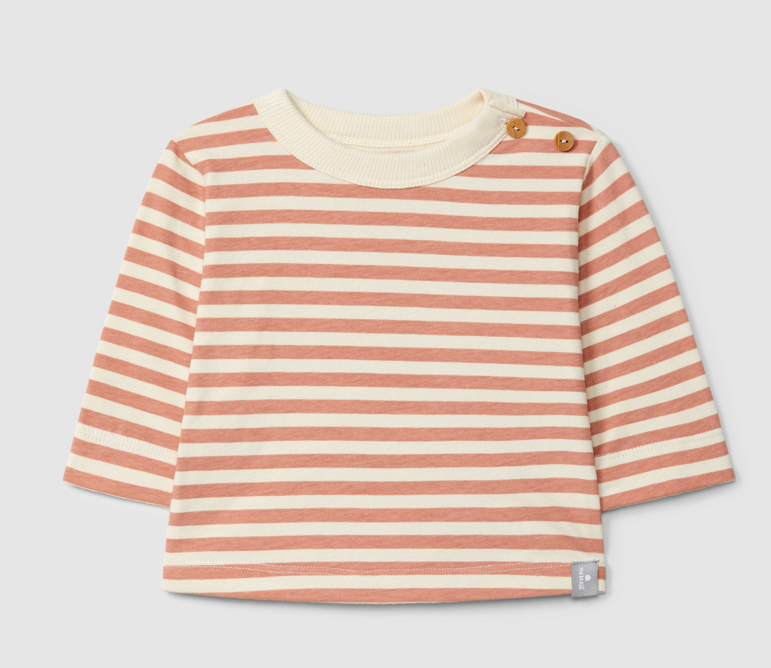 Long Sleeve Heather Rose Striped Shirt