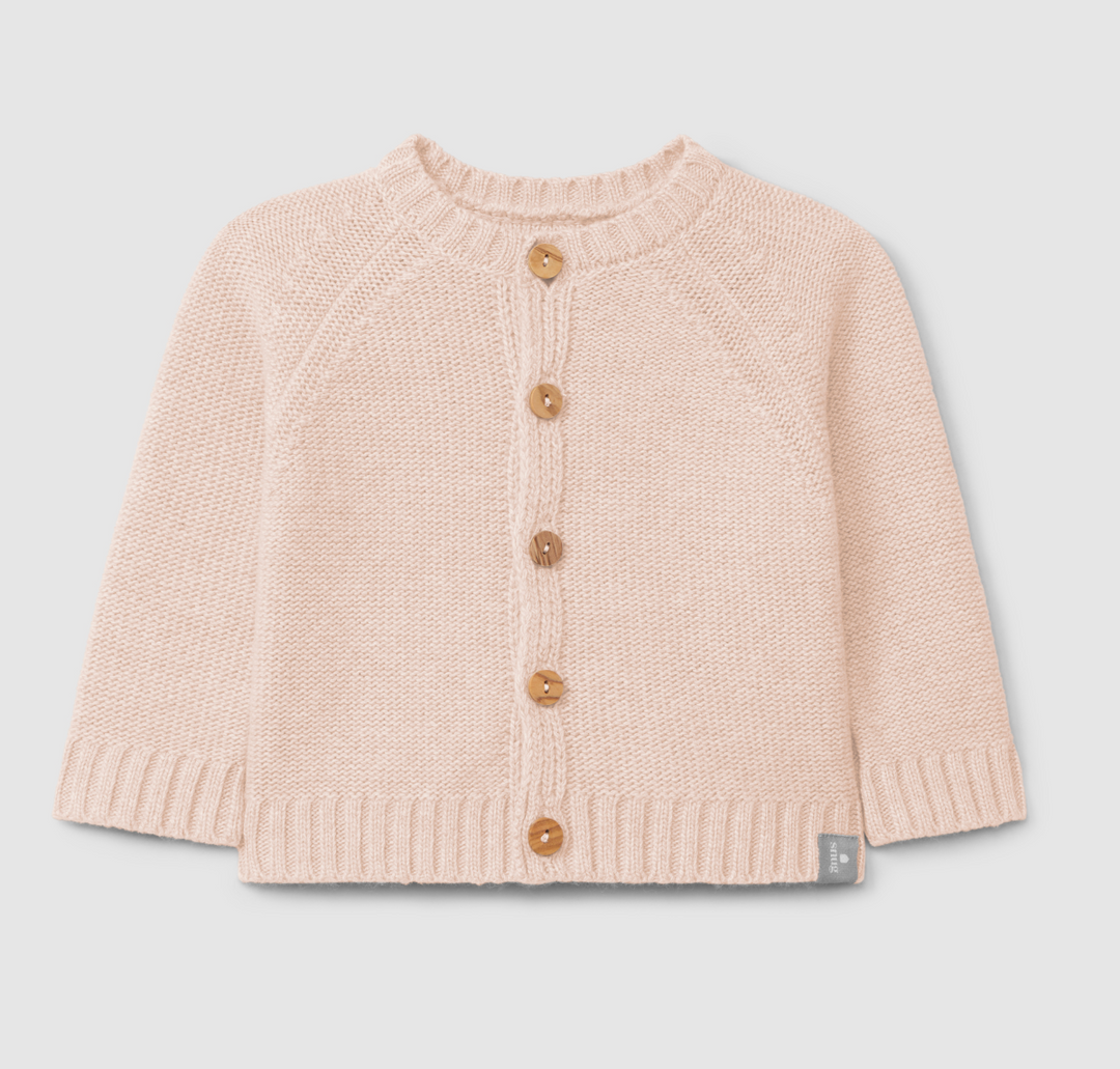 Pale Pink Knitted Cardigan