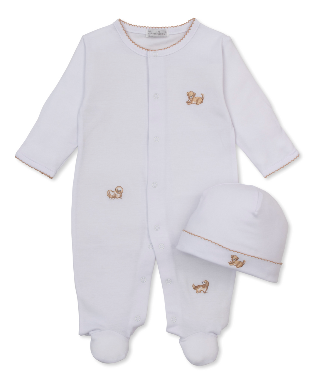 Brown Puppy Paws Footie w/ Hat