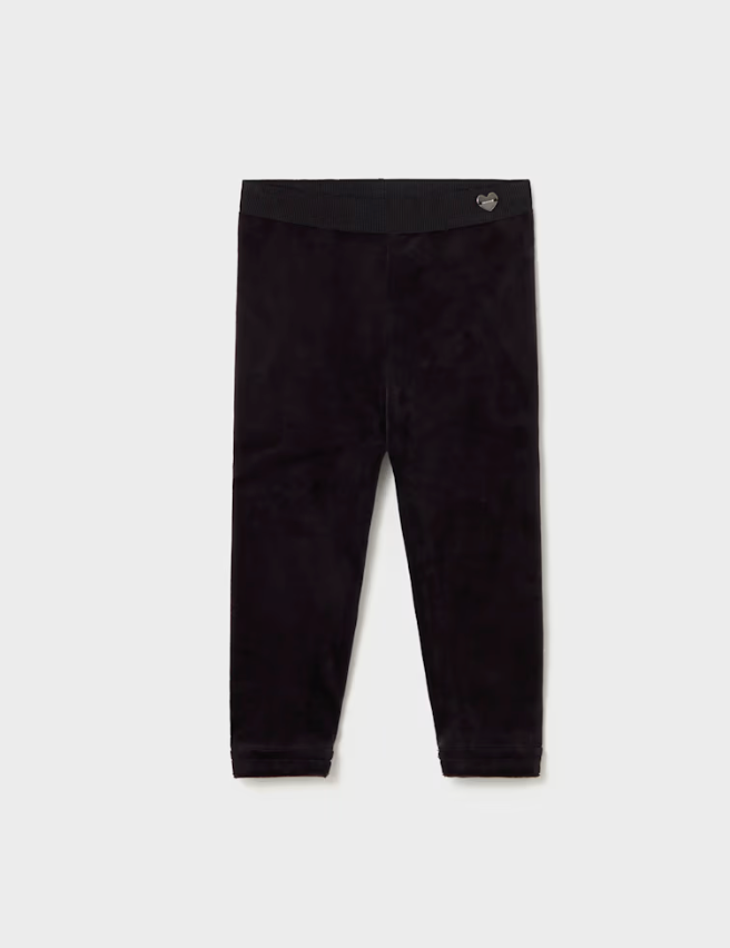 Black Velvet Leggings | 712