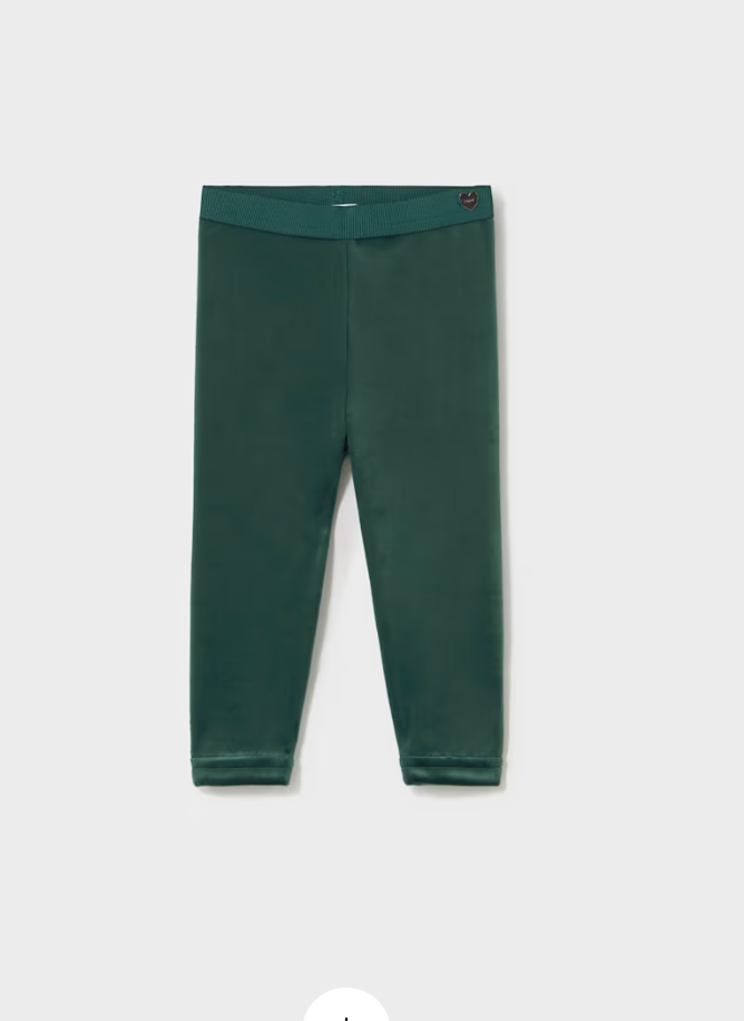 Green Velvet Leggings | 712
