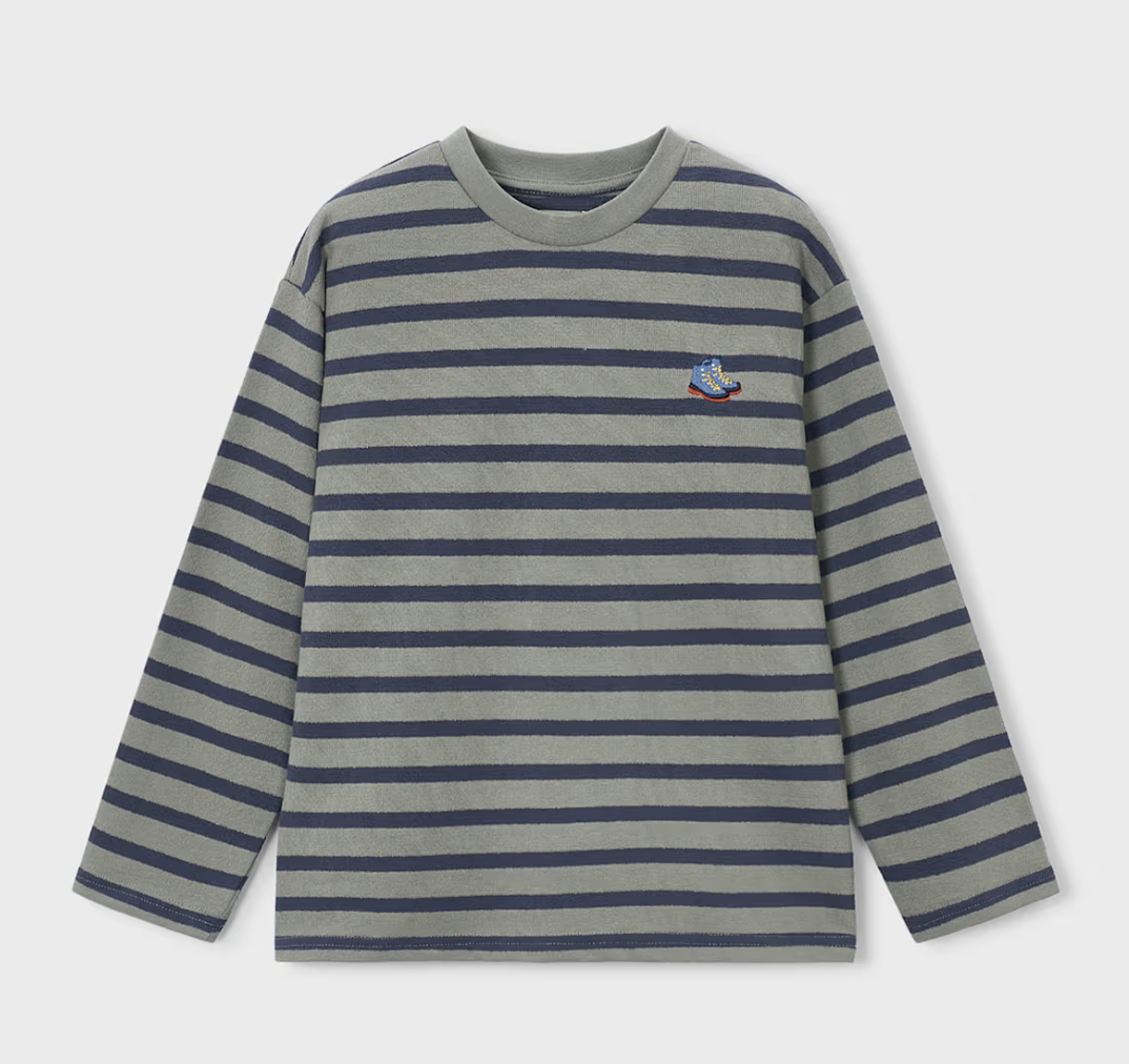Olive Striped Shirt | 7053