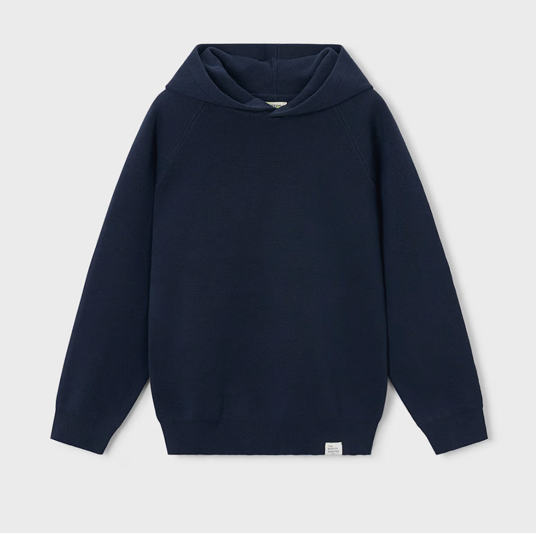 Navy Hooded Sweater | 7303