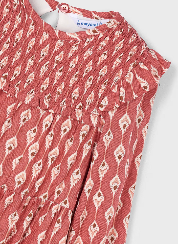 4912 | Tandoori Red Printed Dress