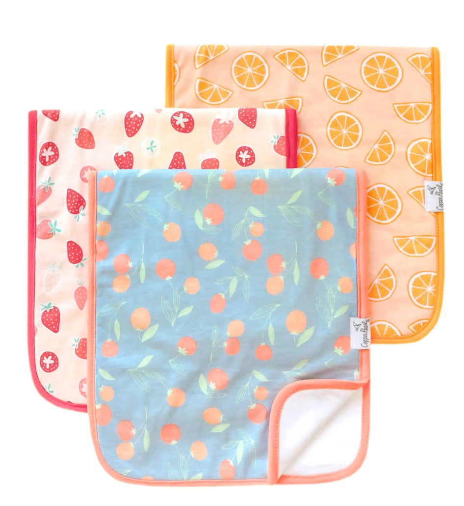 Copper Pearl Premium Burp Cloths