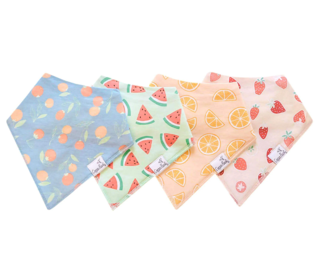 Copper Pearl Bandana Bib Set