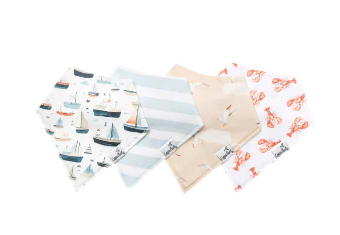 Copper Pearl Bandana Bib Set