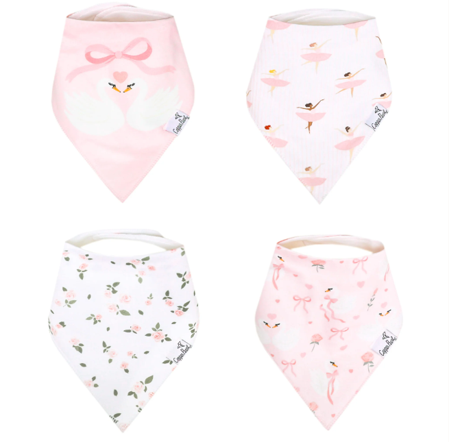 Copper Pearl Bandana Bib Set