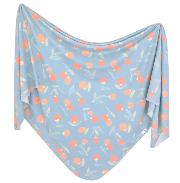 Copper Pearl Knit Swaddle Blanket