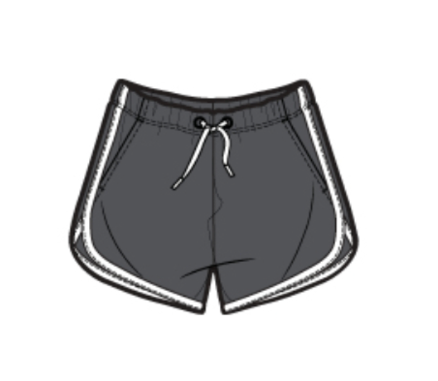 Sporty Ringer Shorts | Thunder