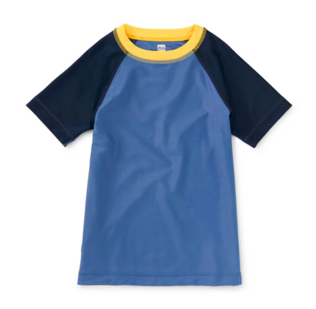Short Sleeve Rashguard | Blue Yarrow
