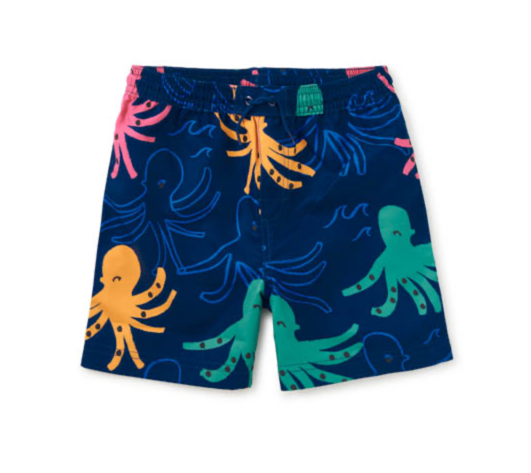 Sketched Octopus Swim Shorts