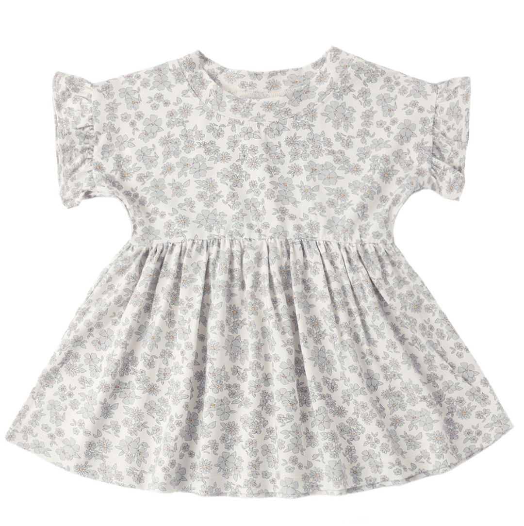 Bamboo Babydoll Dress | Blue Floral