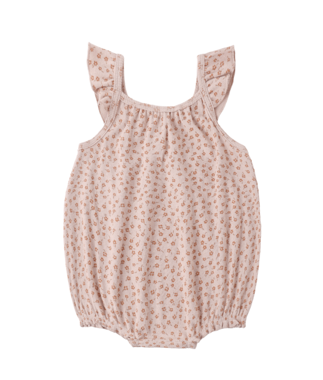 Ribbed Ruffle Romper | Posy
