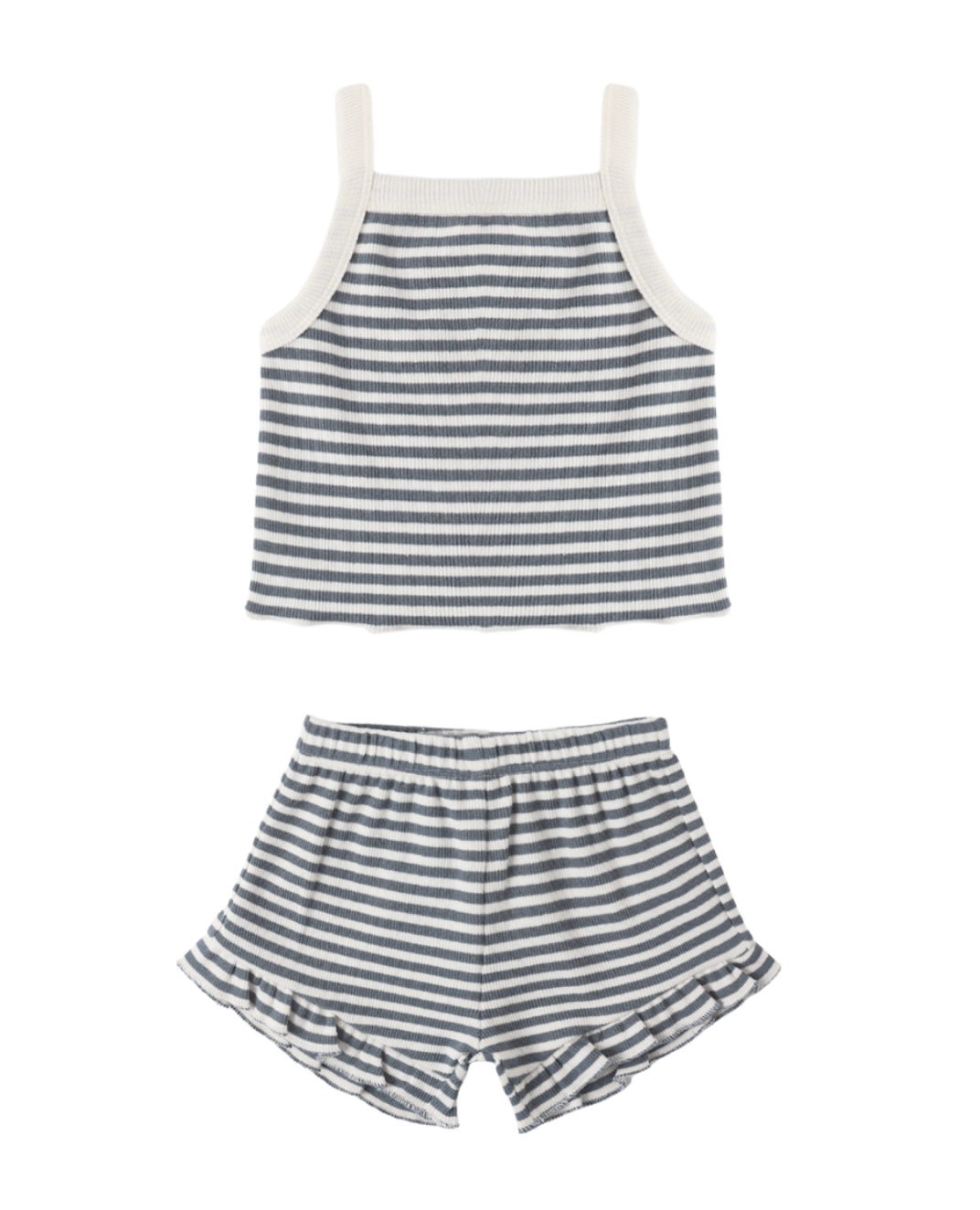 Evie Tank + Short Set | Ocean Stripe