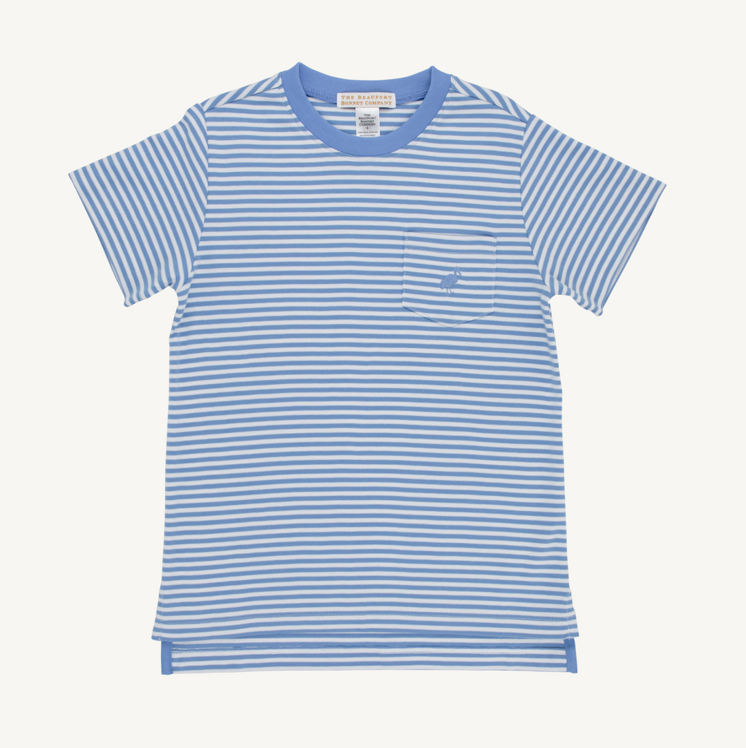 Carter Crewneck | Sunrise Blvd Blue Stripe