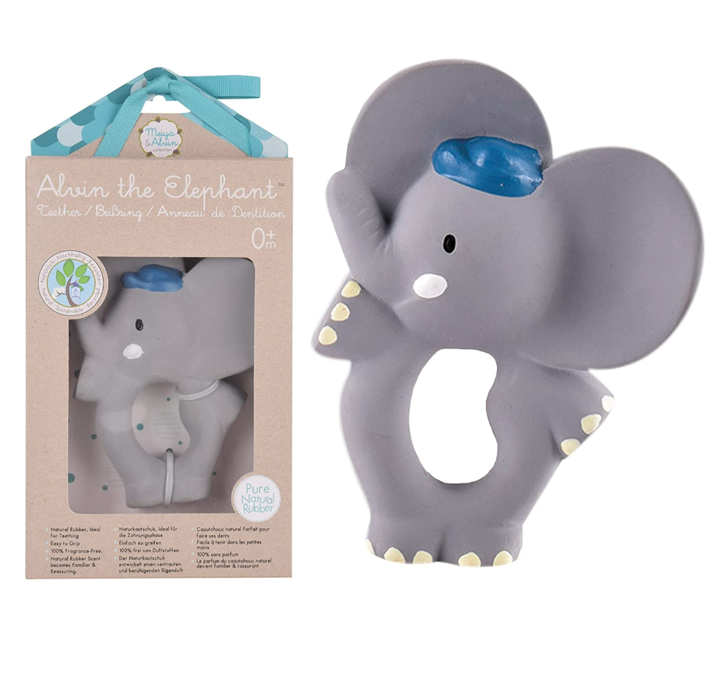 Alvin the Elephant Organic Teether