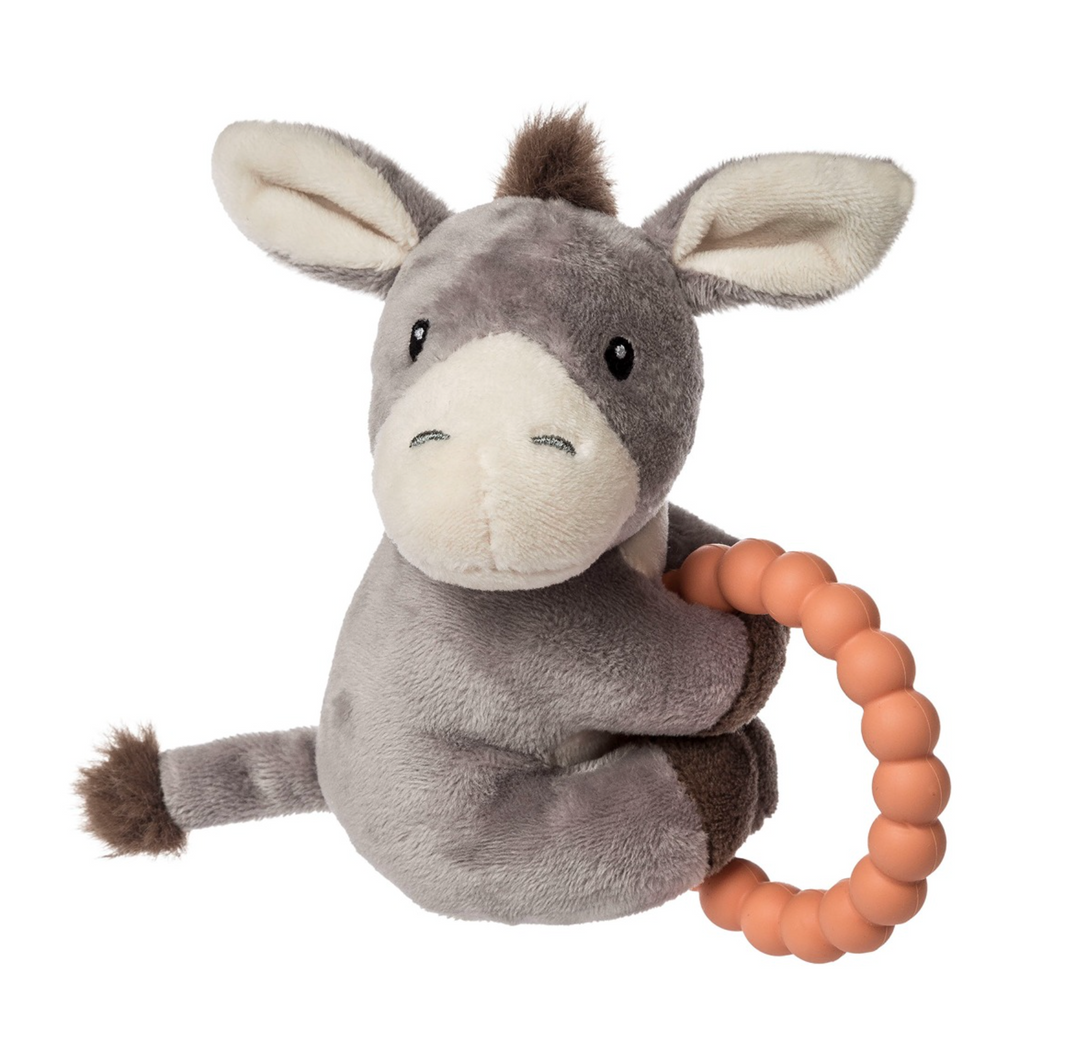 Dusty Donkey Teether Rattle