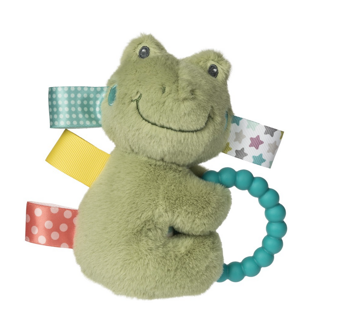 Taggies Peepers Frog Teether Rattle