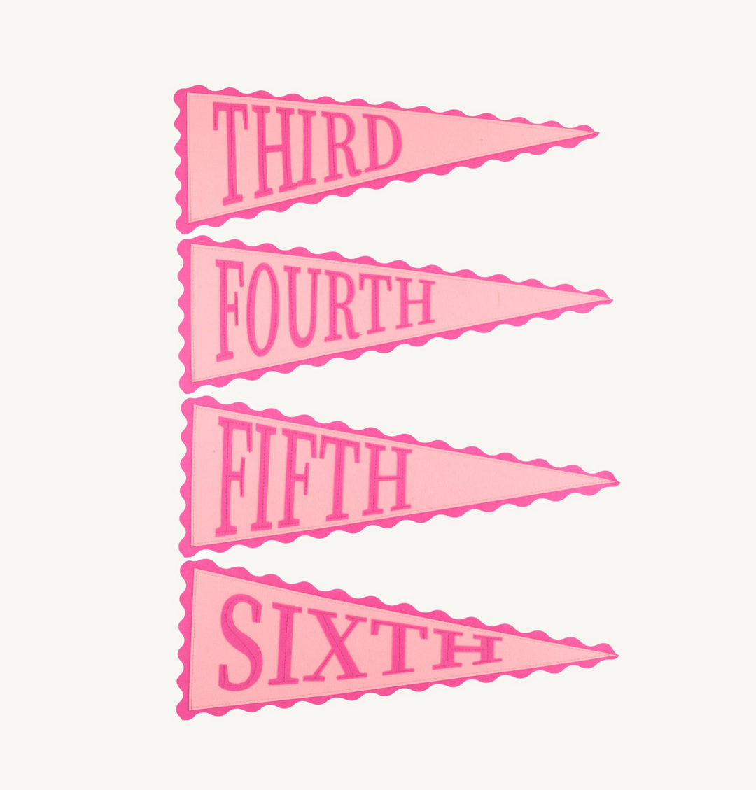 Picture Perfect Pennant | Romany Rose/Palm Beach Pink