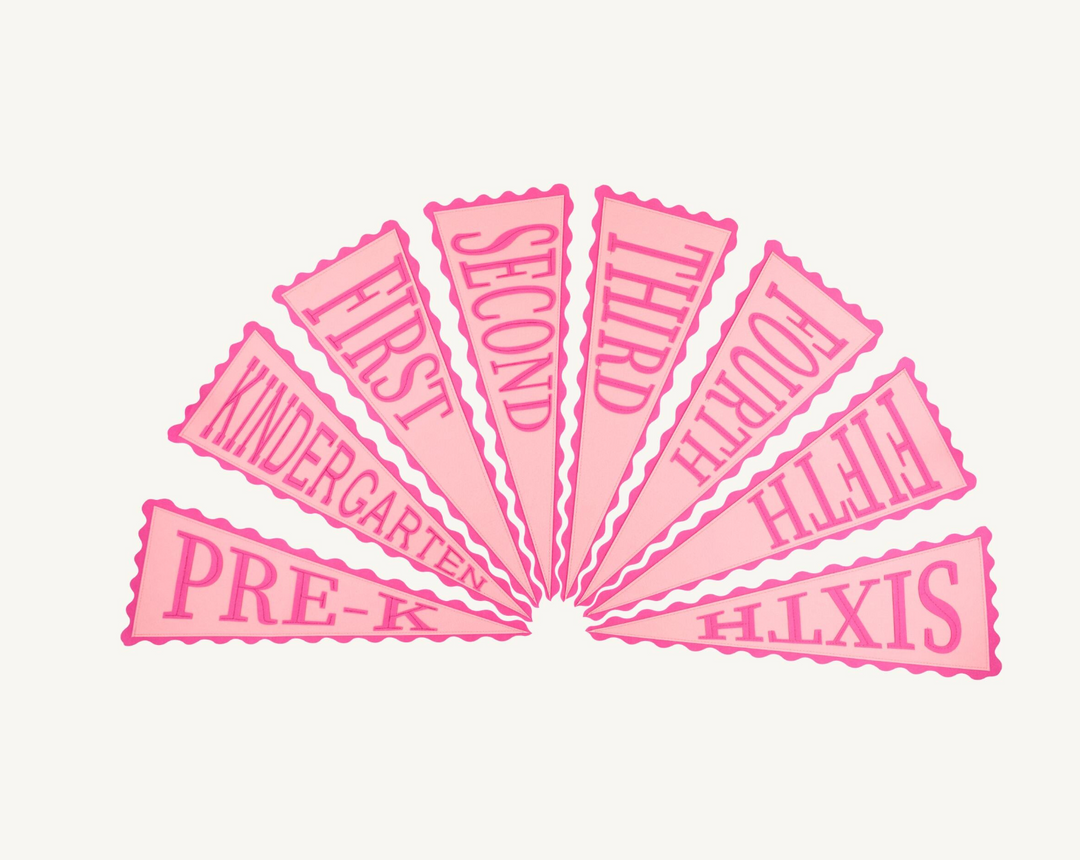 Picture Perfect Pennant | Romany Rose/Palm Beach Pink