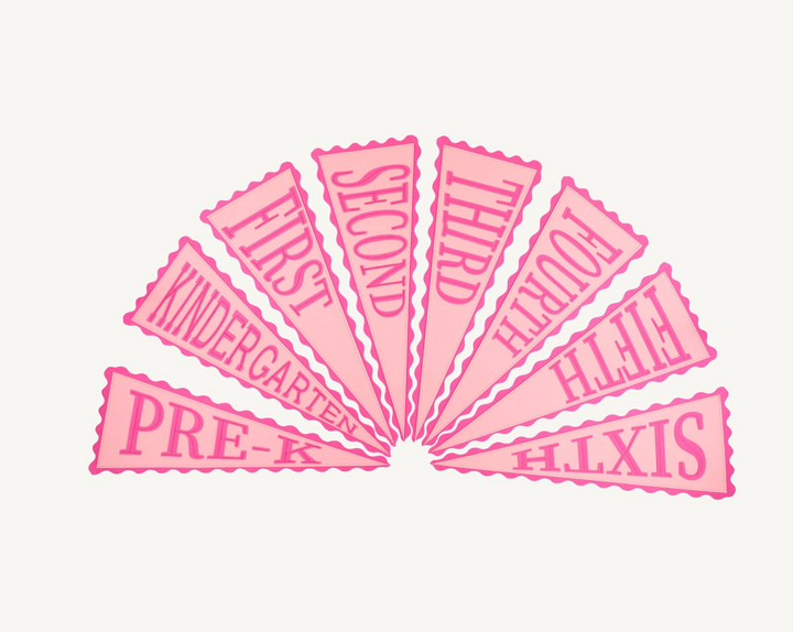 Picture Perfect Pennant | Romany Rose/Palm Beach Pink