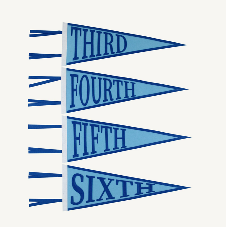 Picture Perfect Pennant | Brookline Blue/Rockefeller Royal