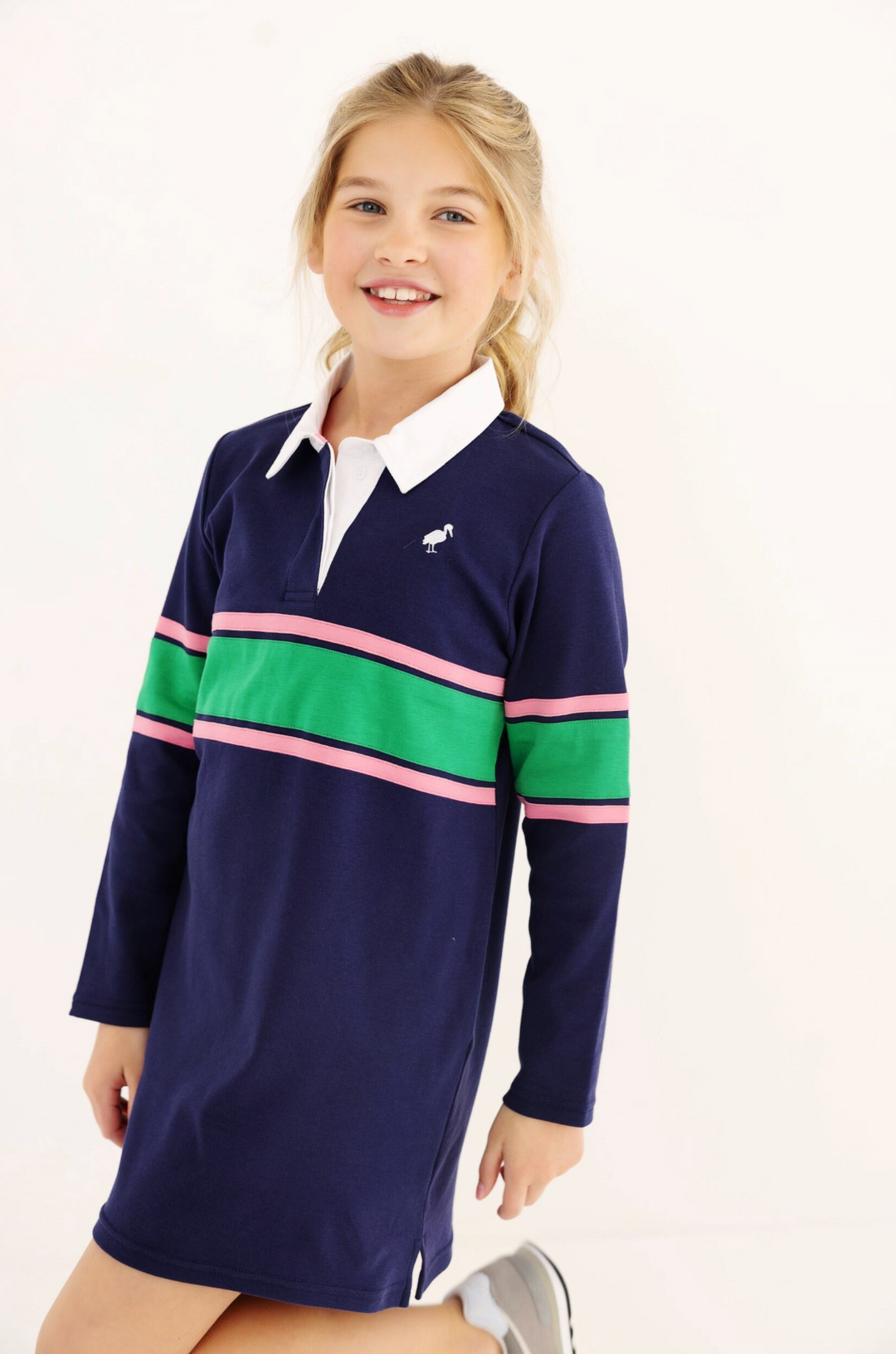 Rollins Rugby Dress | Nantucket Navy/