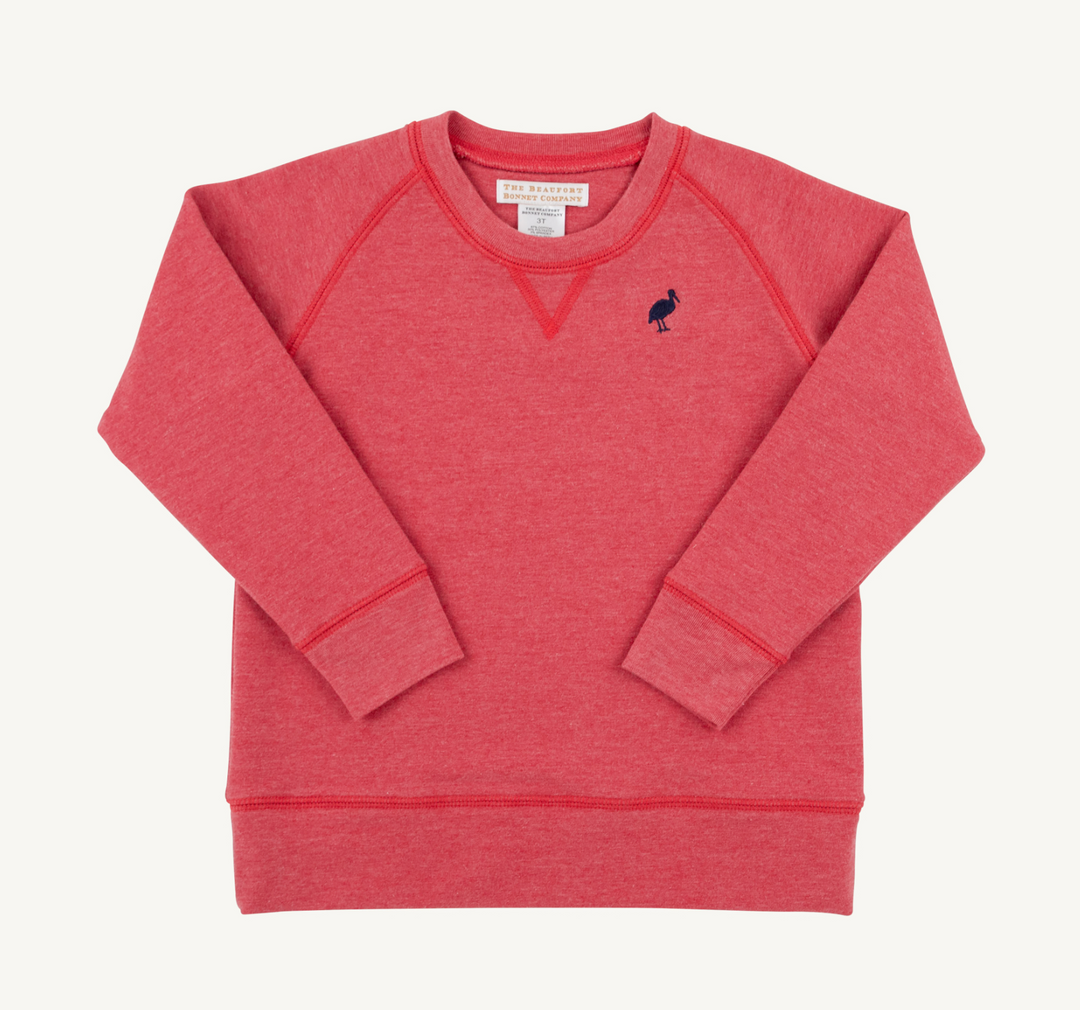 Cassidy Comfy Crewneck | Richmond Red (Heathered)