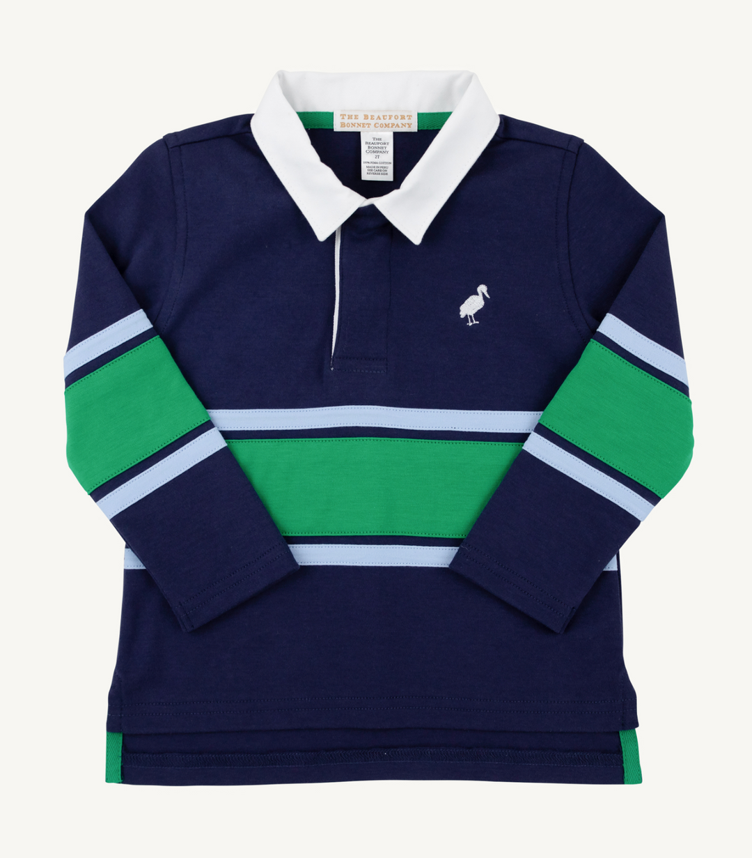 Rollins Rugby Shirt | Nantucket Navy/Beale St Blue/Kiawah Kelly Green