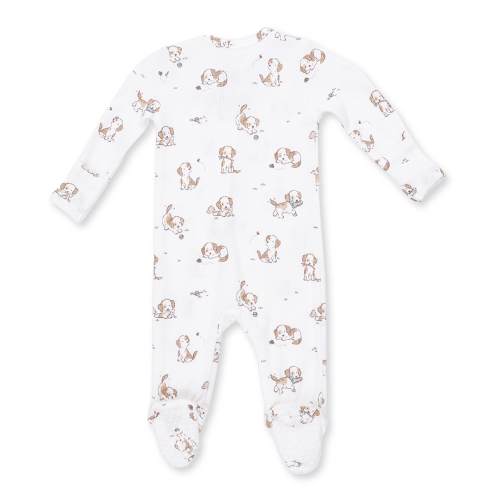 Two Way Zipper Footie | Explorer Puppy Blue