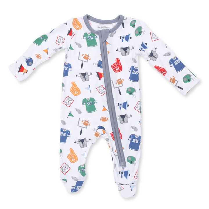 Two Way Zipper Footie | Game Day
