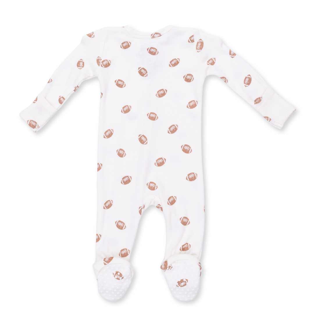 Two Way Zipper Footie | Mini Footballs