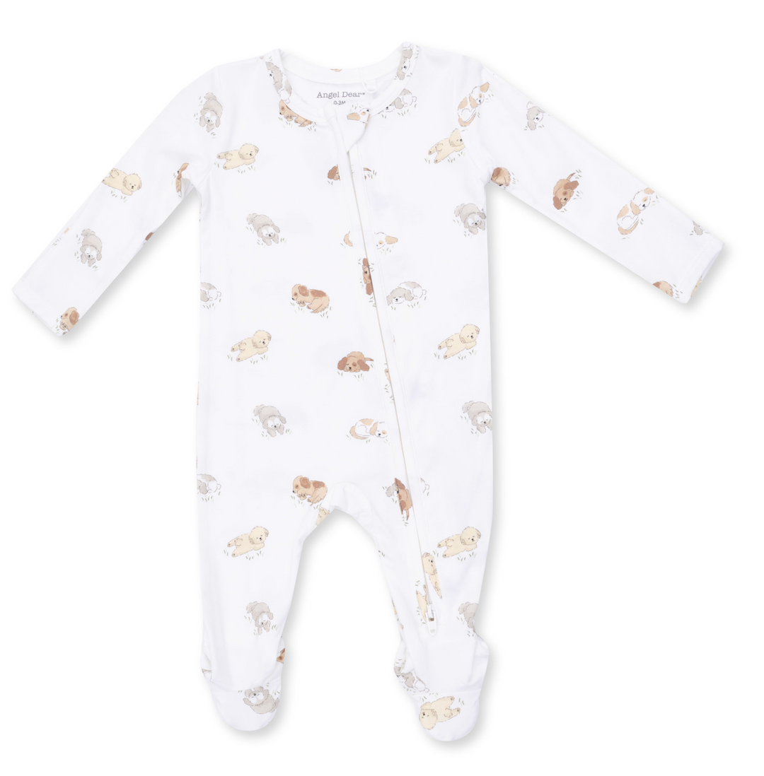 Two Way Zipper Footie | Puppy Snuggle Club