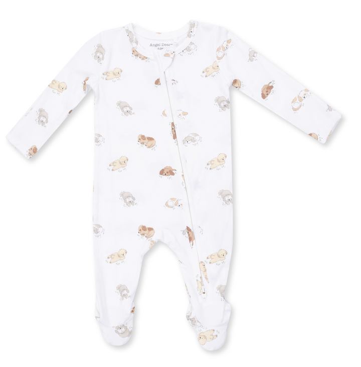 Two Way Zipper Footie | Puppy Snuggle Club