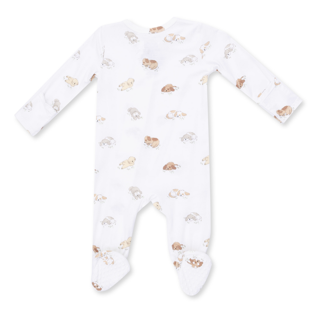 Two Way Zipper Footie | Puppy Snuggle Club