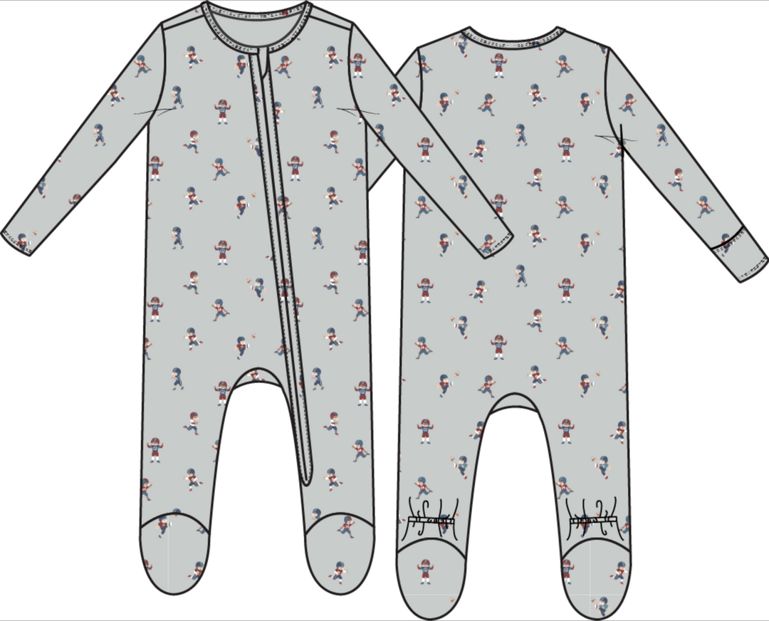 Two Way Zipper Footie | Tiny Footballers
