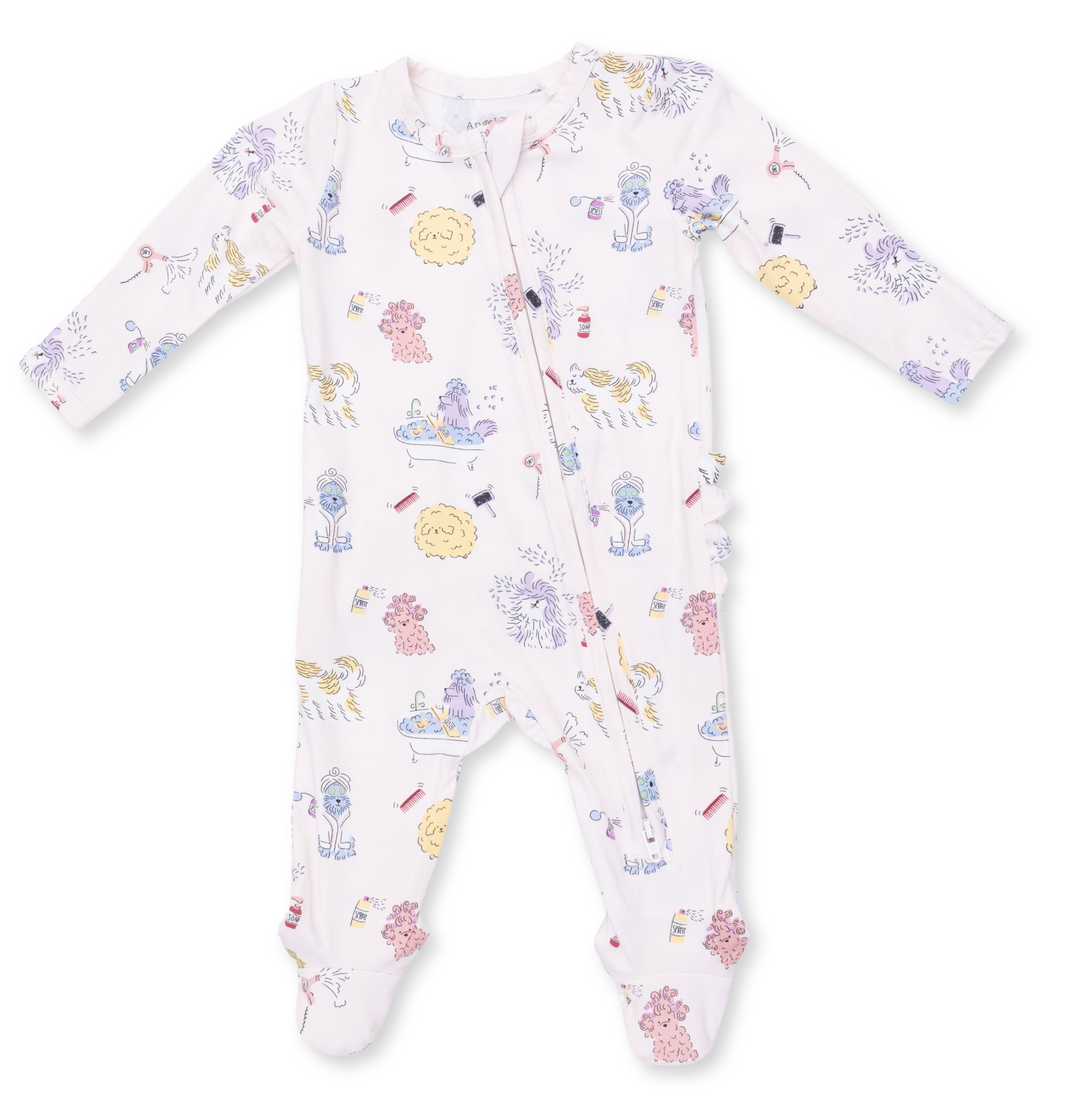 Two Way Zipper Ruffle Footie | Spa Dogs