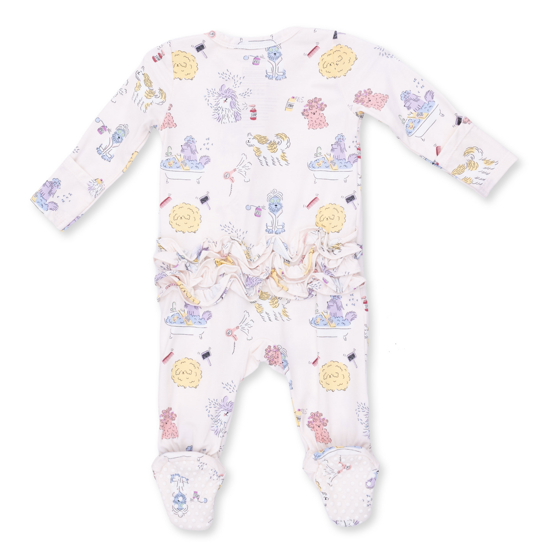 Two Way Zipper Ruffle Footie | Spa Dogs