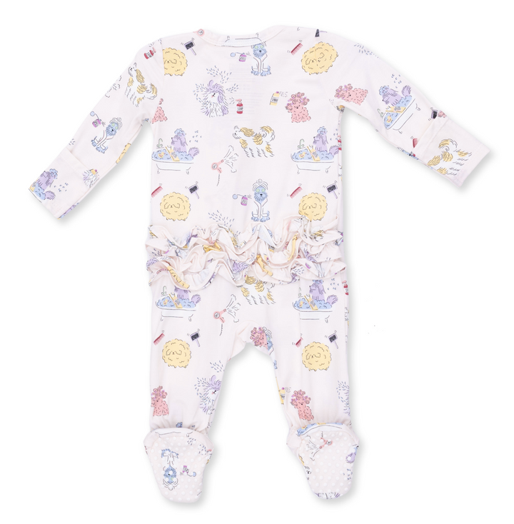 Two Way Zipper Ruffle Footie | Spa Dogs