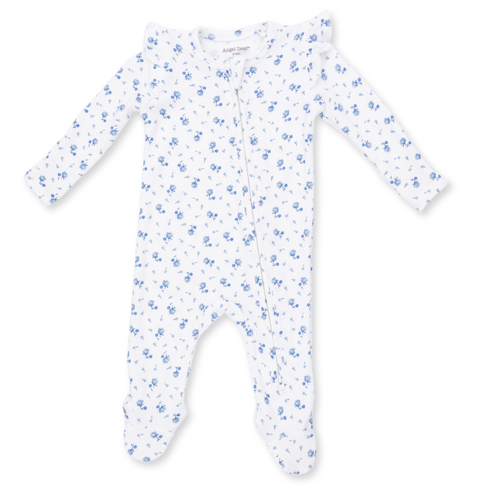 Two Way Zipper Ruffle Sleeve Footie | Joli Rosette