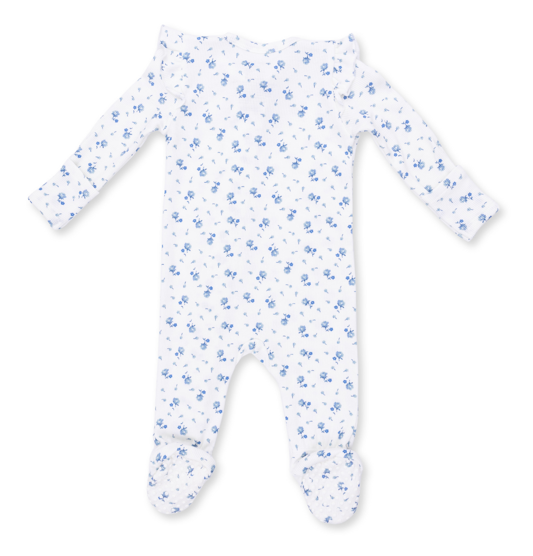 Two Way Zipper Ruffle Sleeve Footie | Joli Rosette