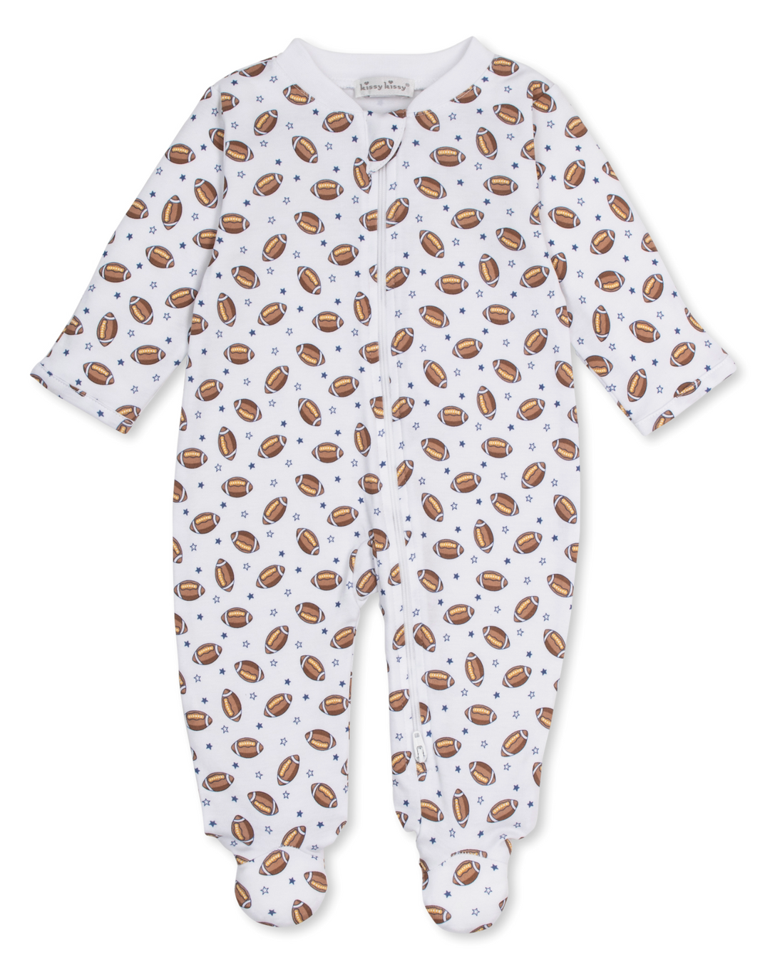 PJ's Football Season Footie w/ Zipper