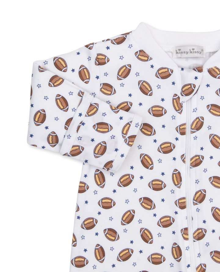 PJ's Football Season Footie w/ Zipper