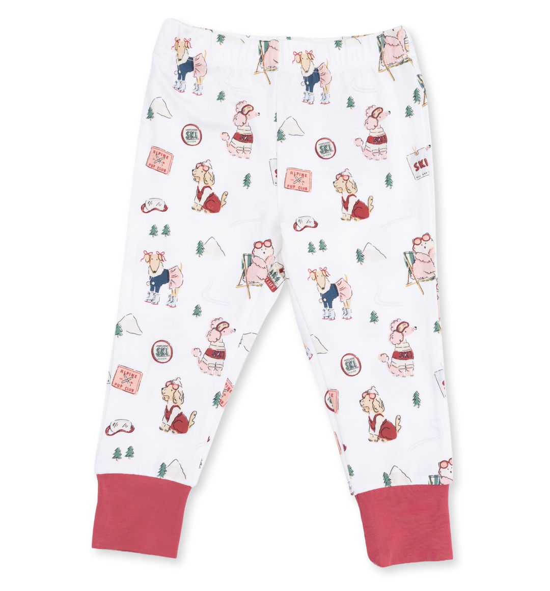 Loungewear LS Set | Winter Sports Dogs Pink