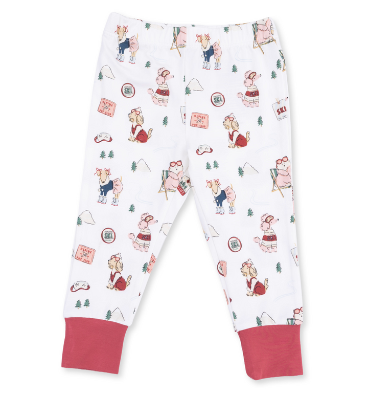 Loungewear LS Set | Winter Sports Dogs Pink