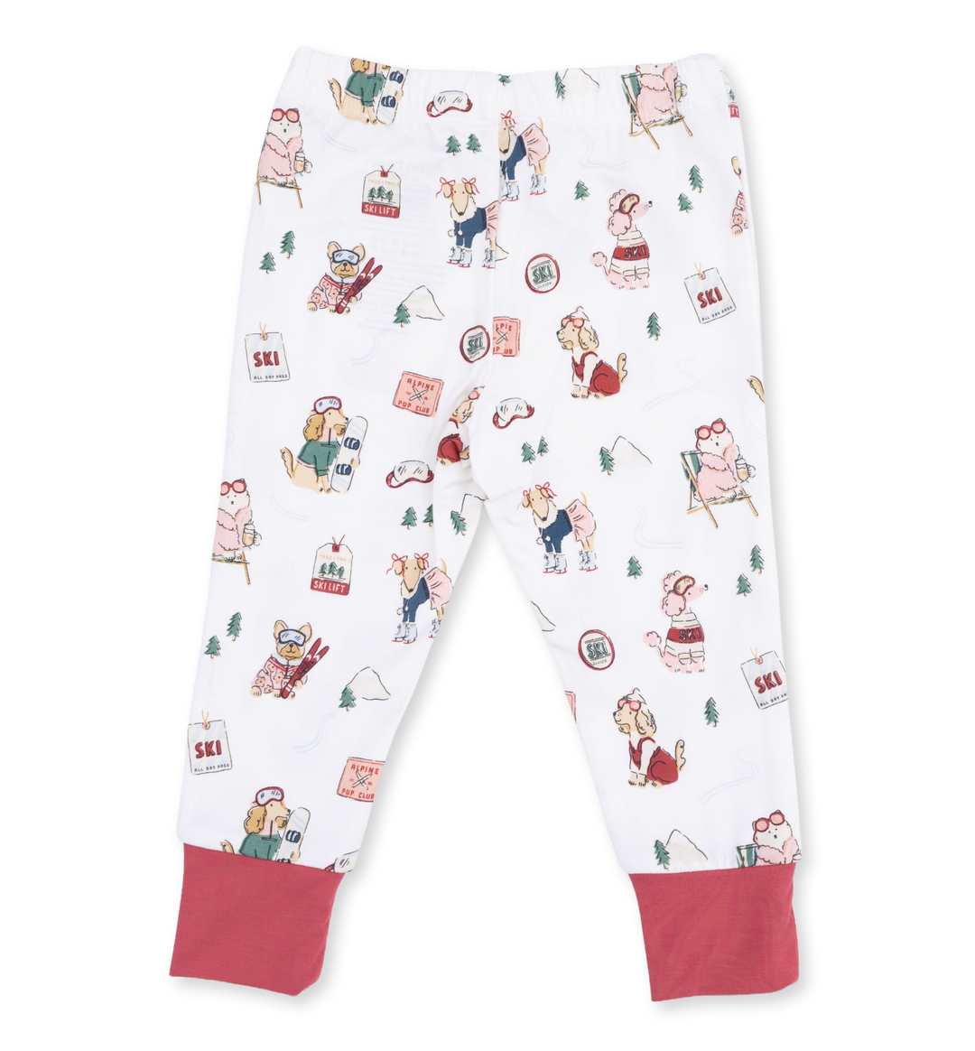 Loungewear LS Set | Winter Sports Dogs Pink