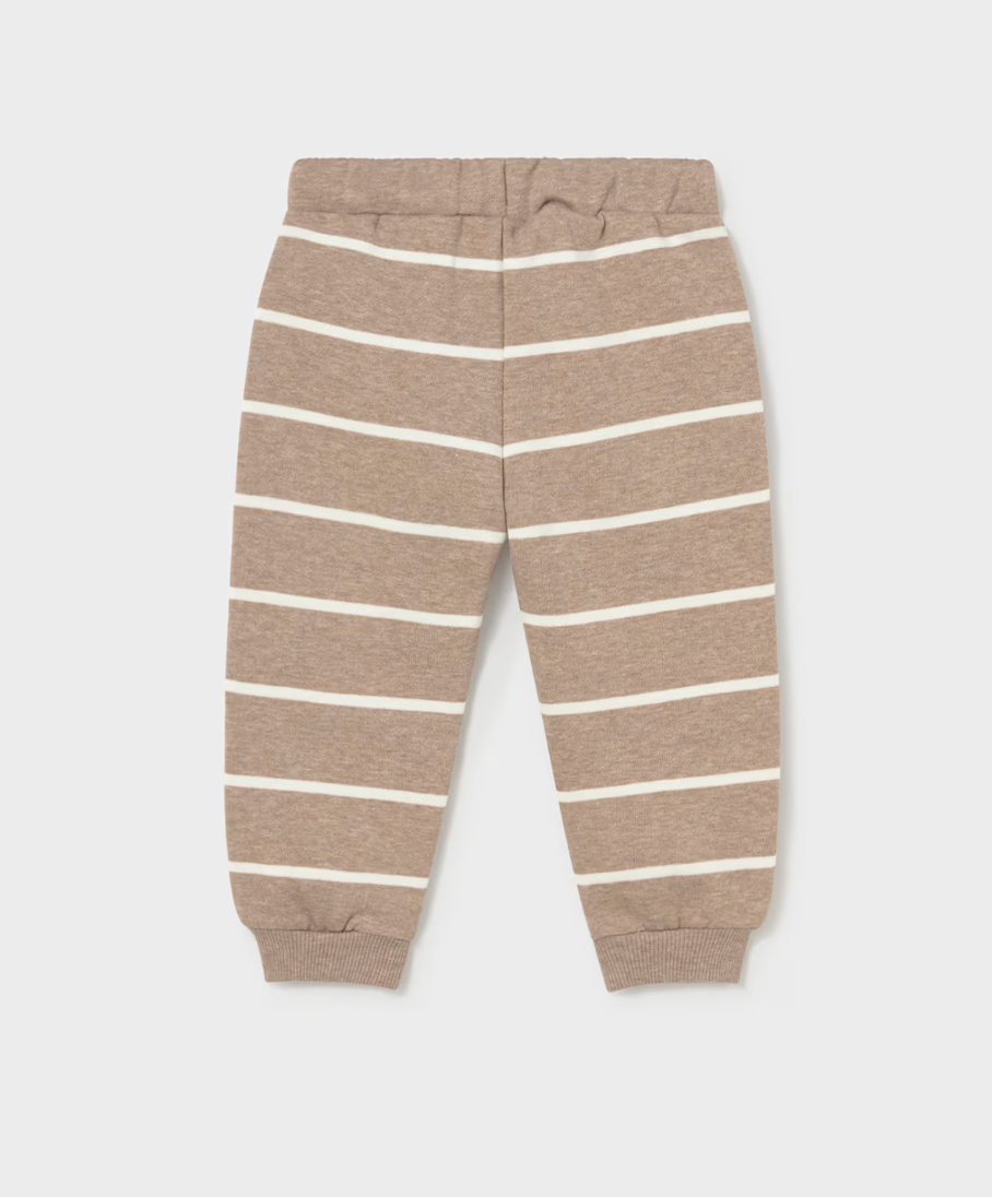 Tan Stripe Jogger Sweatpants | 2538