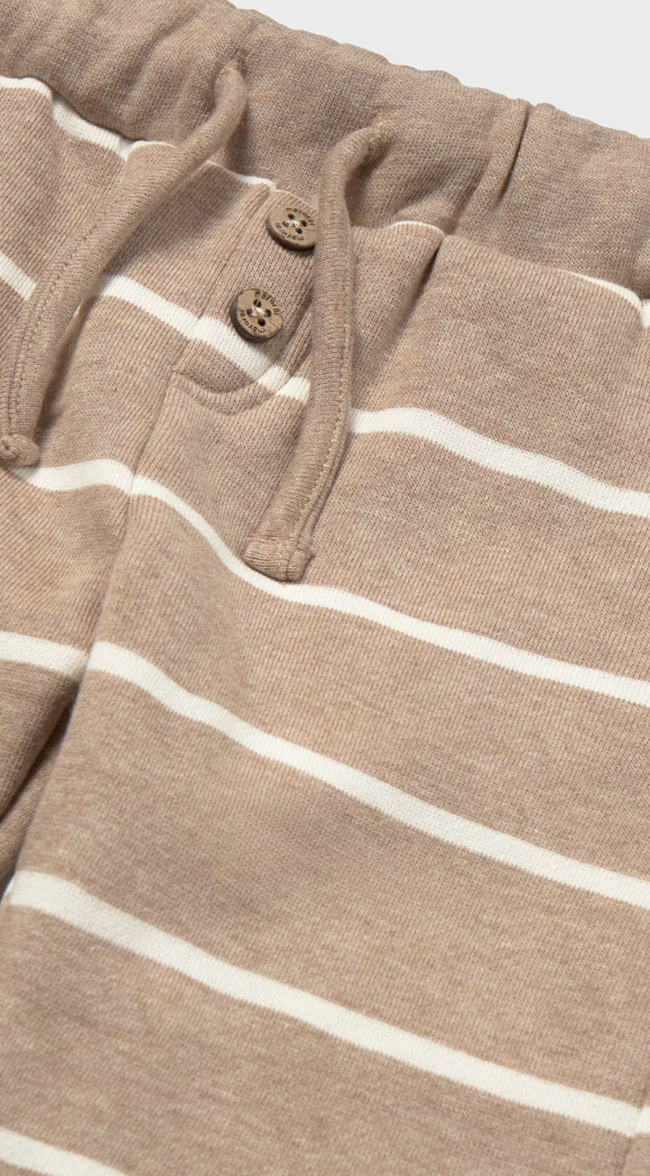 Tan Stripe Jogger Sweatpants | 2538